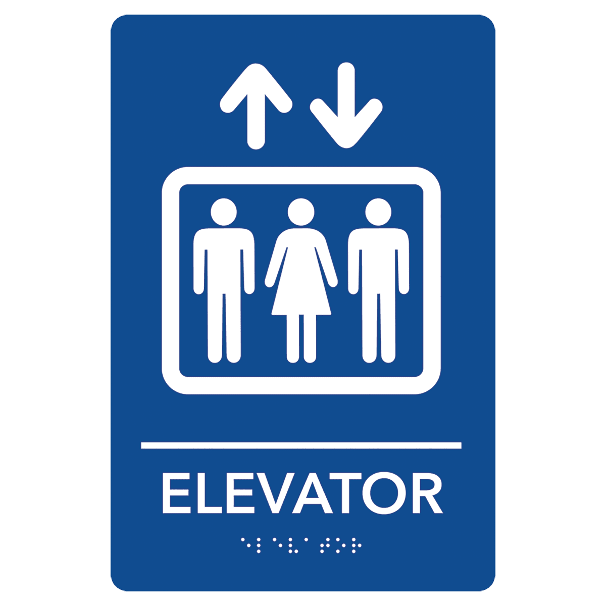 Pre - Designed ADA Signs - Restroom and Access Signs with Braille - Elevator ADA Sign