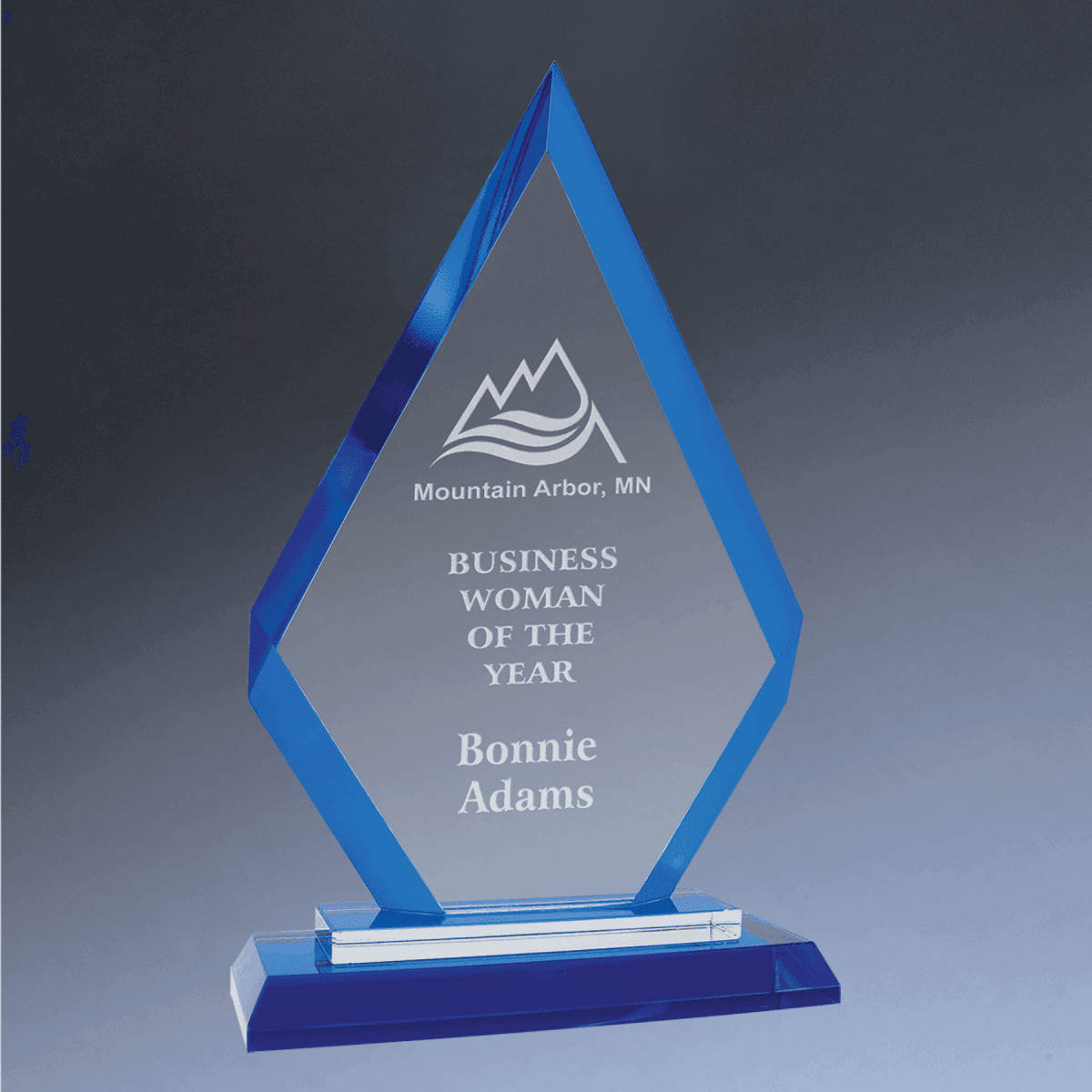 Premier Regal Glass Awards - Custom Engraved Award Recognition - Diamond
