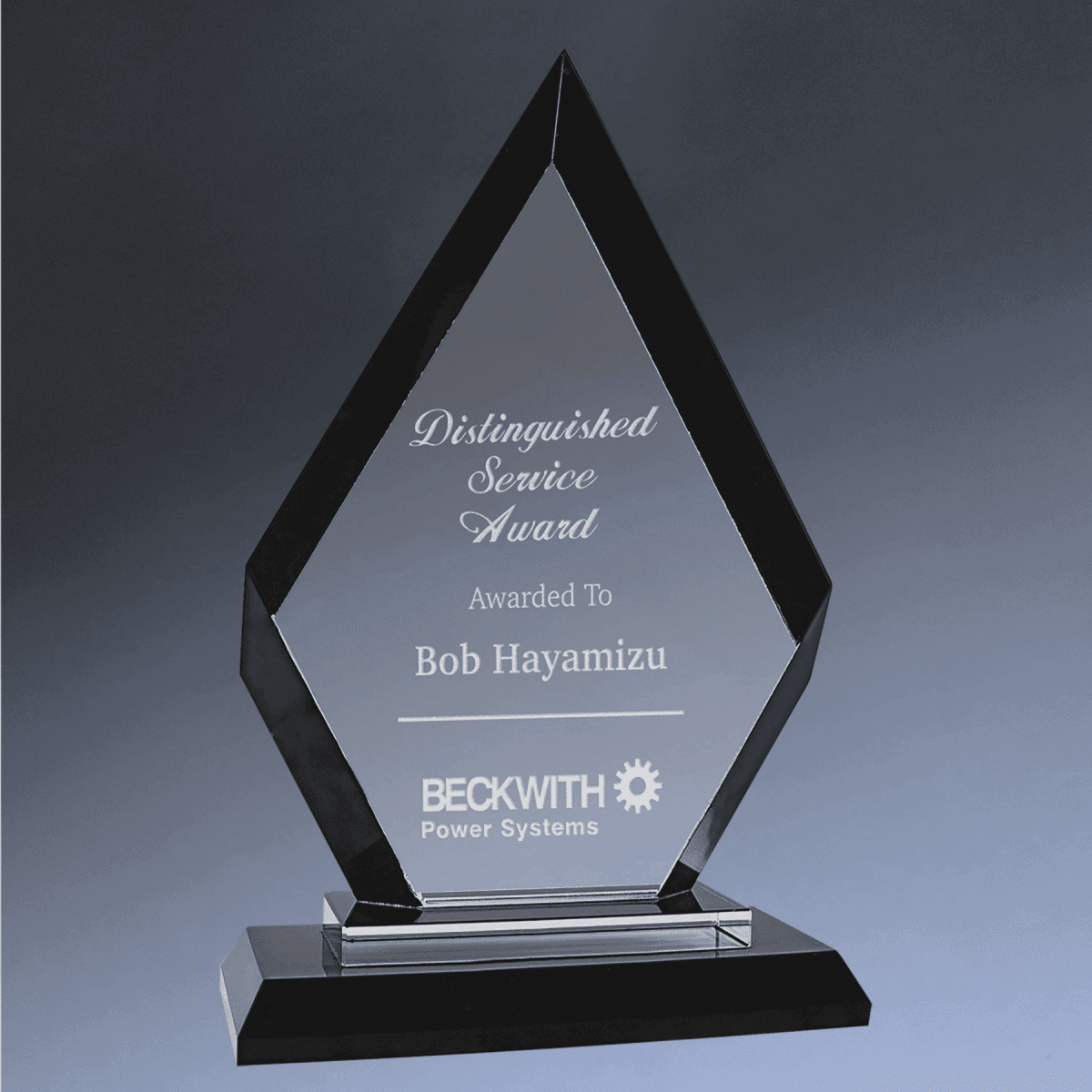 Premier Regal Glass Awards - Custom Engraved Award Recognition - Diamond