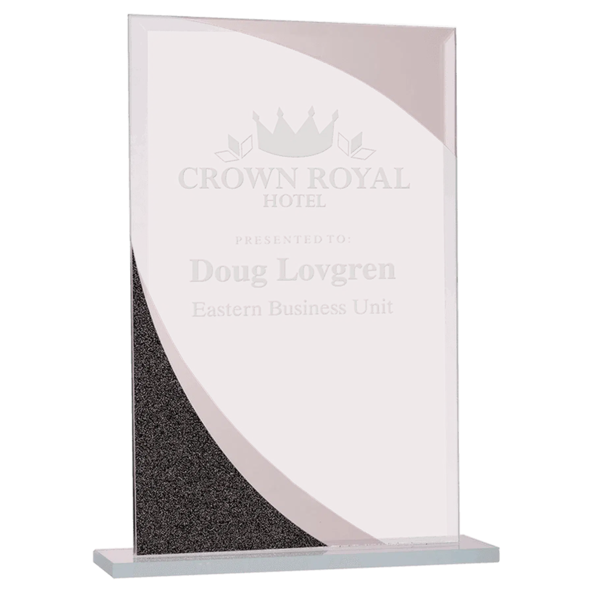 Rectangle Designer Glass Award - LightForce Laser Engraving, LLC