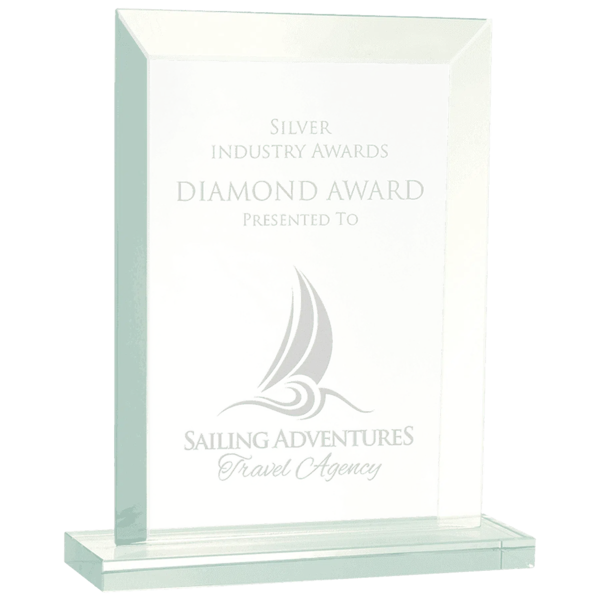 Rectangle Jade Glass Award - LightForce Laser Engraving, LLC