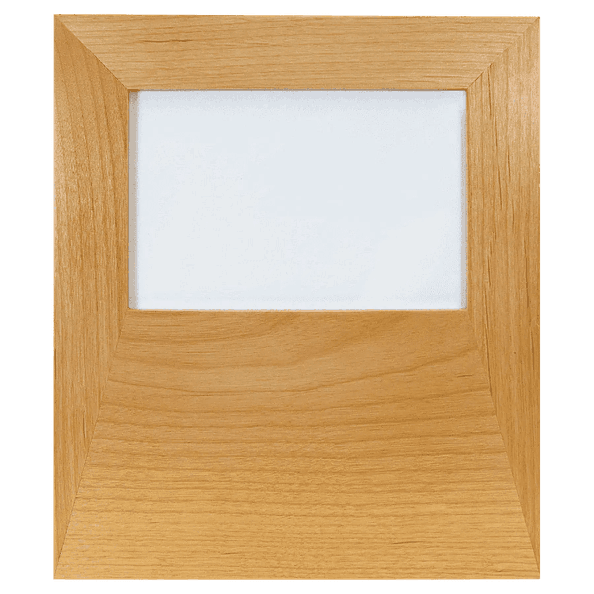 Red Alder Picture Frame with Wide Personalization Area - Red Alder
