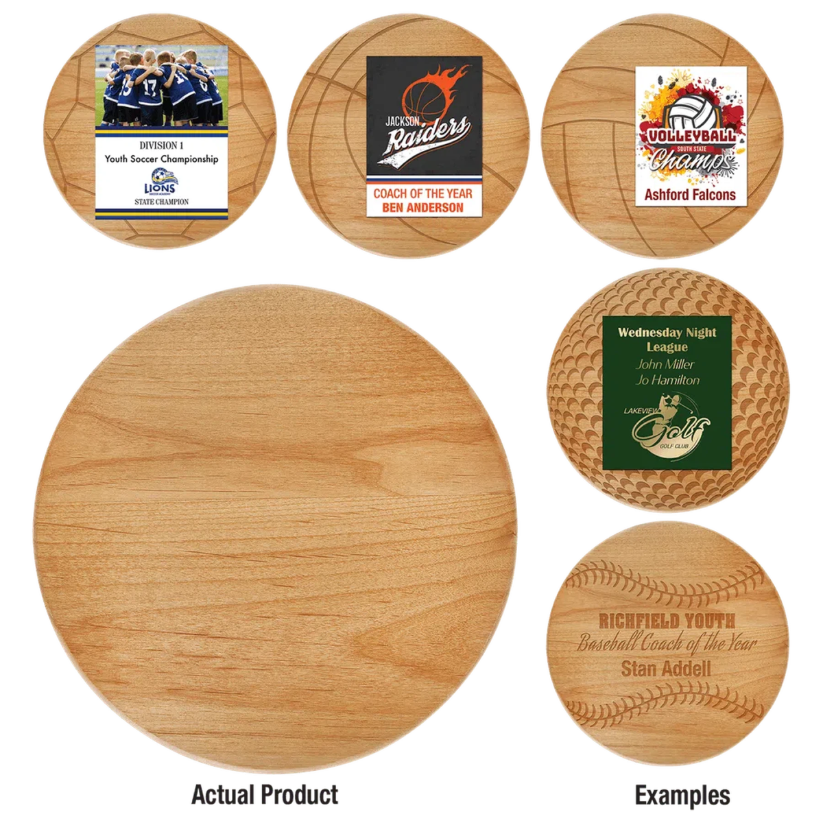 Red Alder Sport and Specialty Plaques - LightForce Laser Engraving, LLC