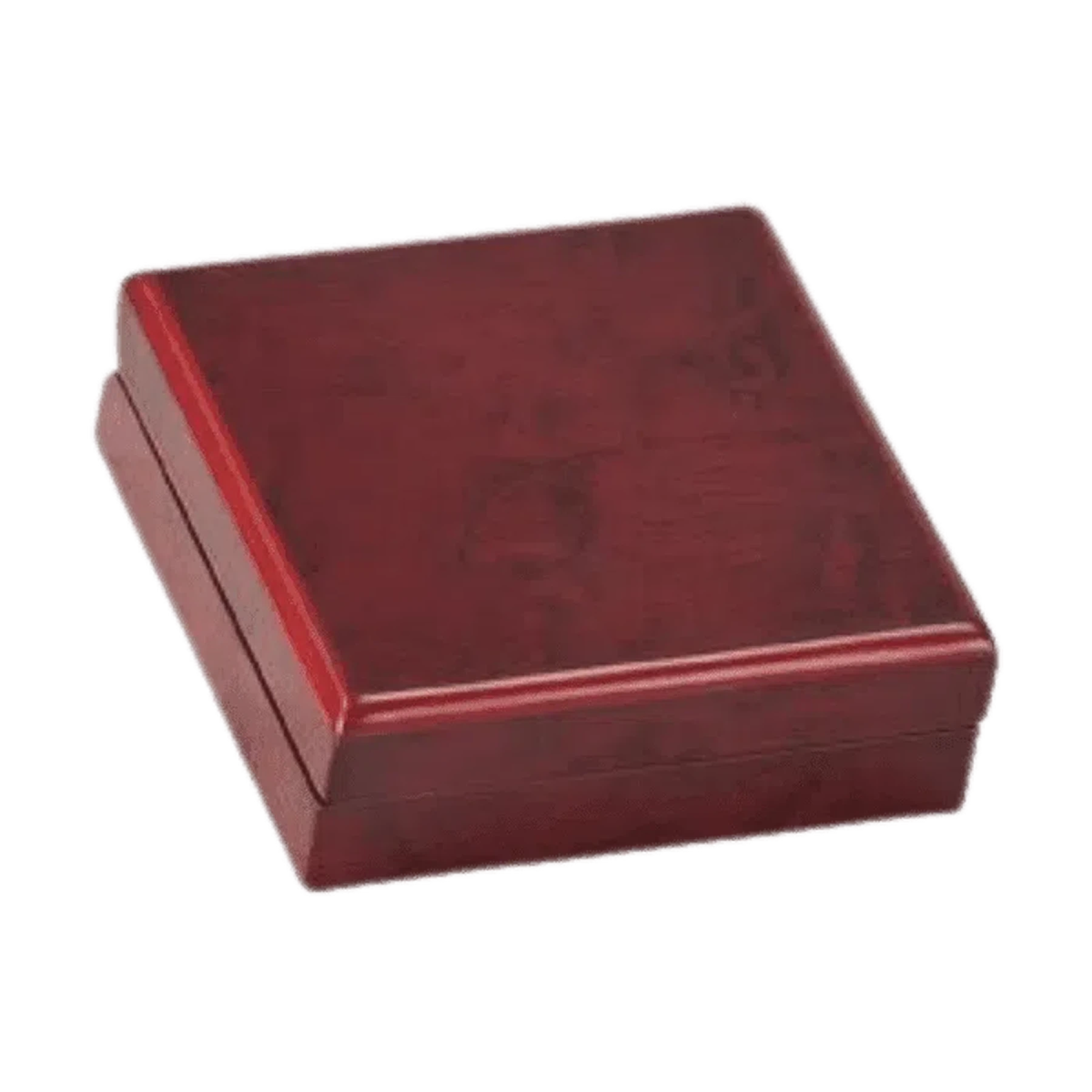 Rosewood Finish Square Medal or Jewelry Box (Multiple Sizes) - LightForce Laser Engraving, LLC