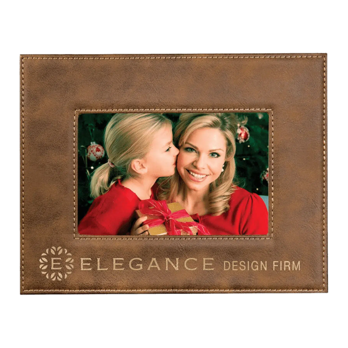 Rustic/Gold Leatherette Frame (Various Sizes) - LightForce Laser Engraving, LLC