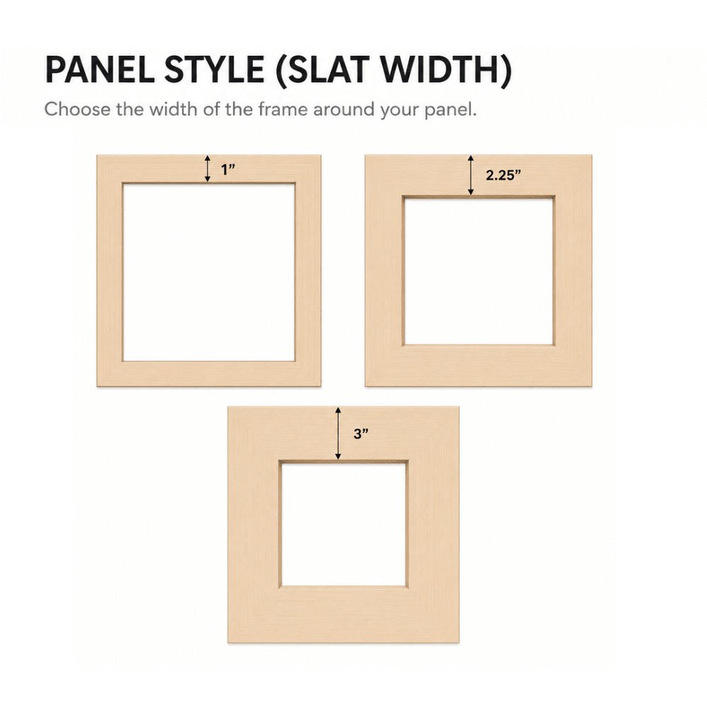 Shaker Cabinet Overlay Panels – Custom Cut to Size (Seamless) - Up to 12" x 12" x 0.188"