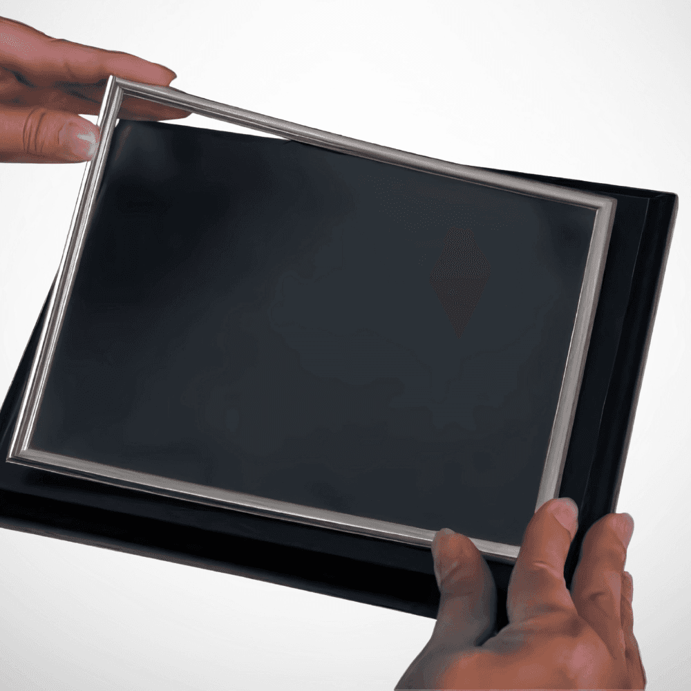 Slide - In Frames for Plaque Boards and Photo Displays - Silver