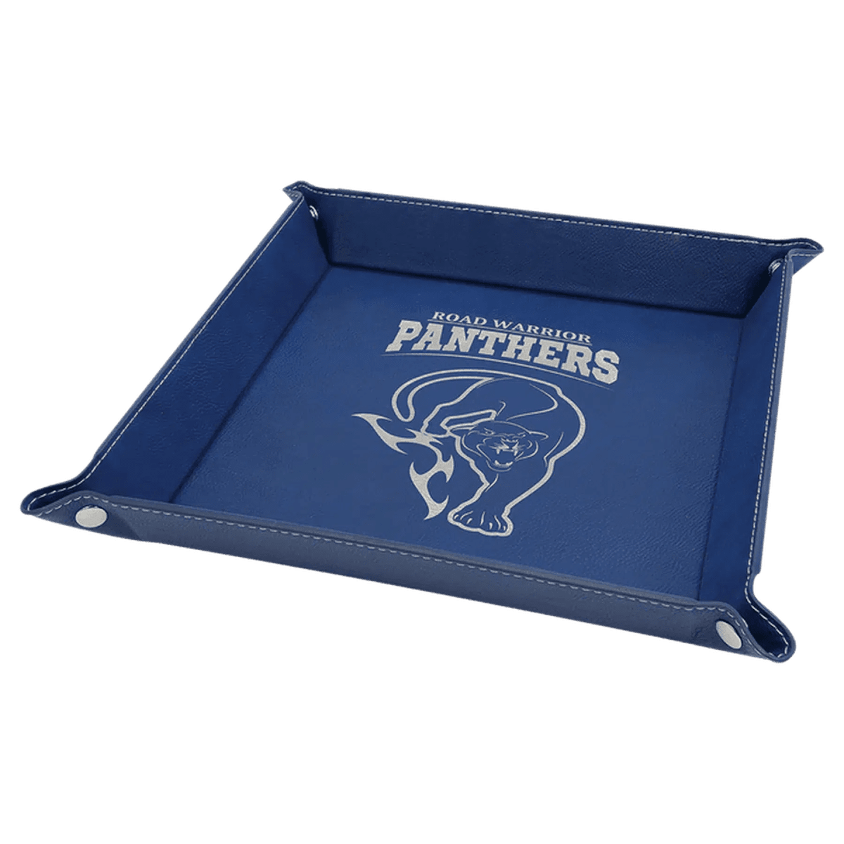 Snap Up Valet and Caddy Trays with Sport Themes - Blue/Silver