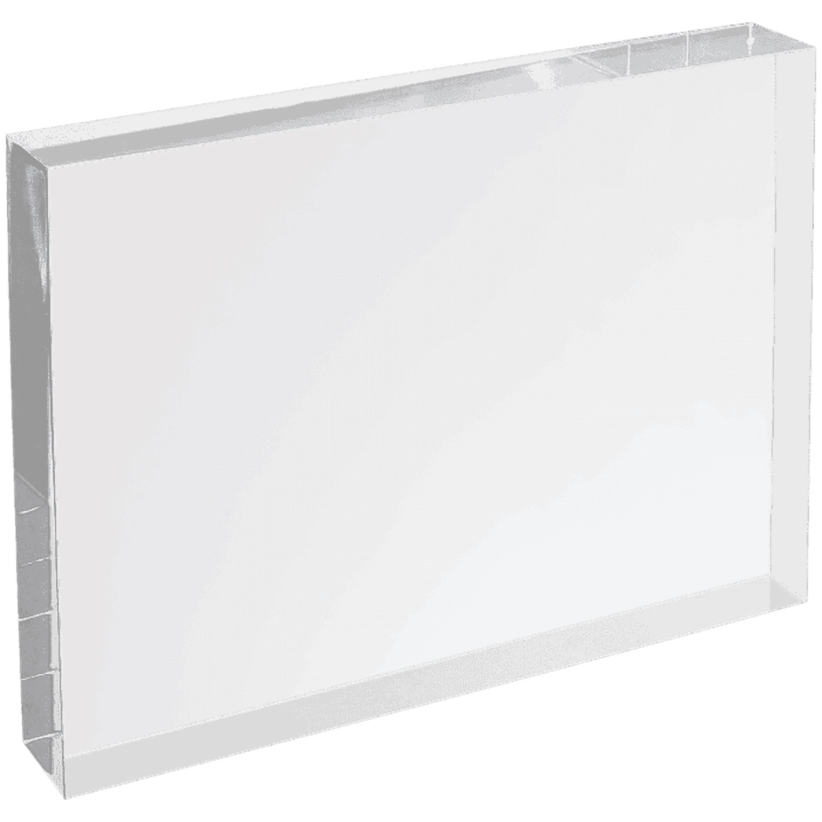 Square - Cut Clear Rectangle Acrylic Award - 6 x 8"