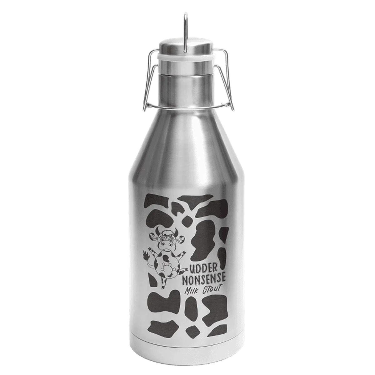 Stainless Steel Polar Camel 64 oz. Vacuum Insulated Growler with Swing - Top - LightForce Laser Engraving, LLC