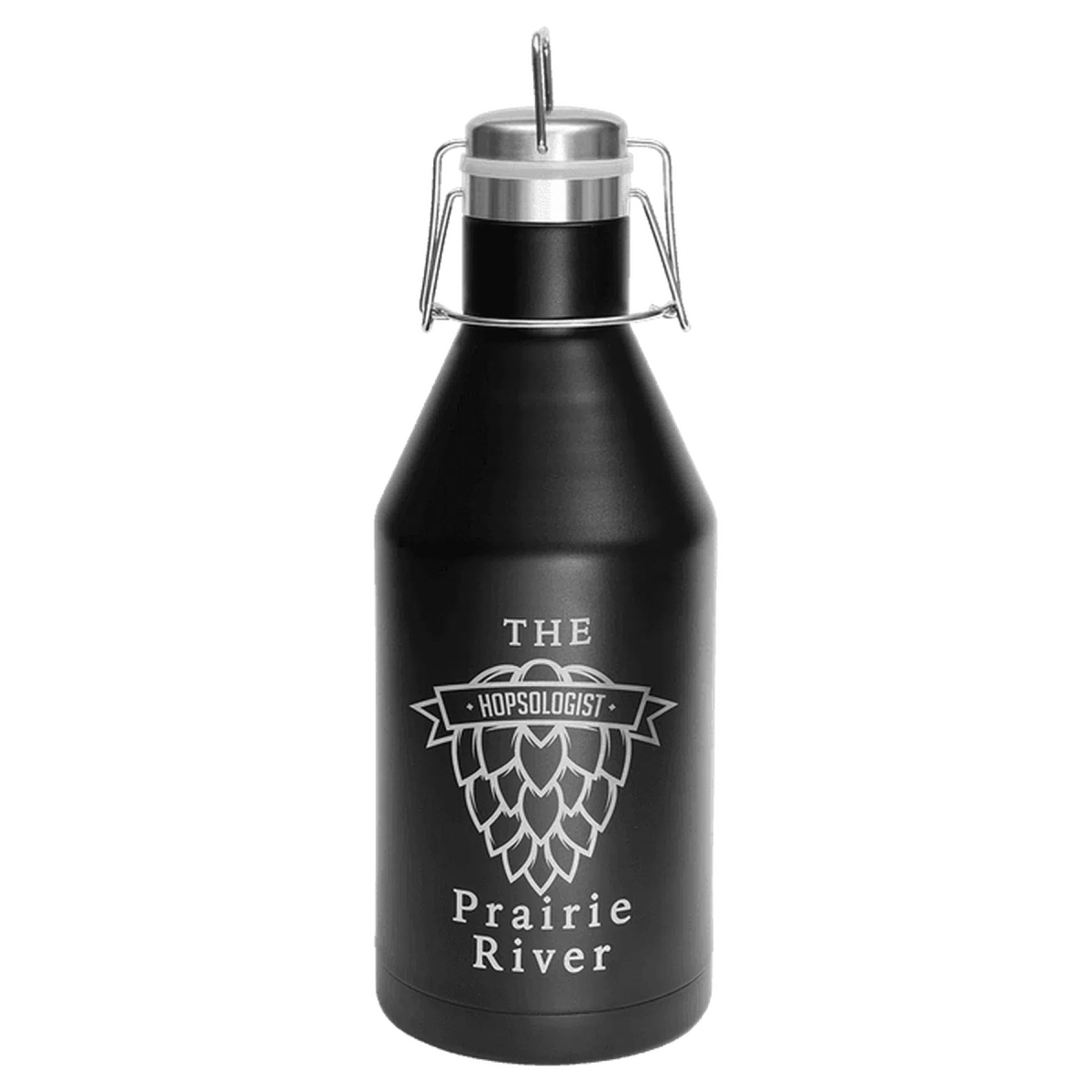 Stainless Steel Polar Camel 64 oz. Vacuum Insulated Growler with Swing - Top - LightForce Laser Engraving, LLC