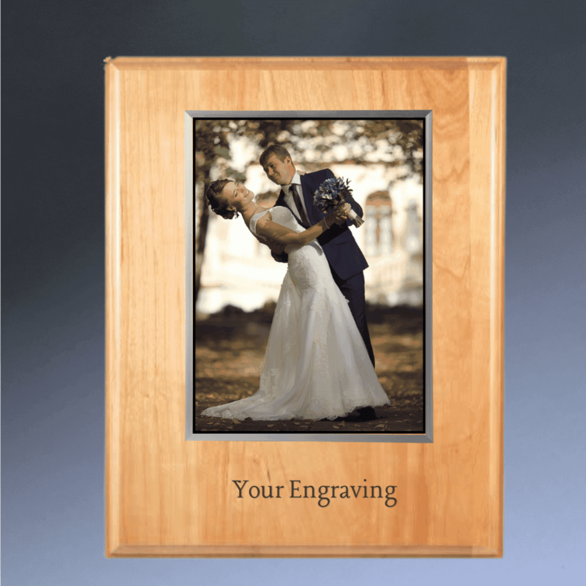 Step - Edge Cherry Plaque Board with Deep Engraving (Plates Optional) - 5" x 7"