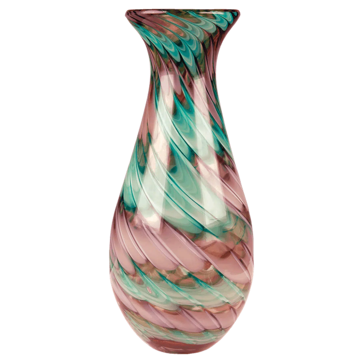 Swirl Art Glass Vase - LightForce Laser Engraving, LLC