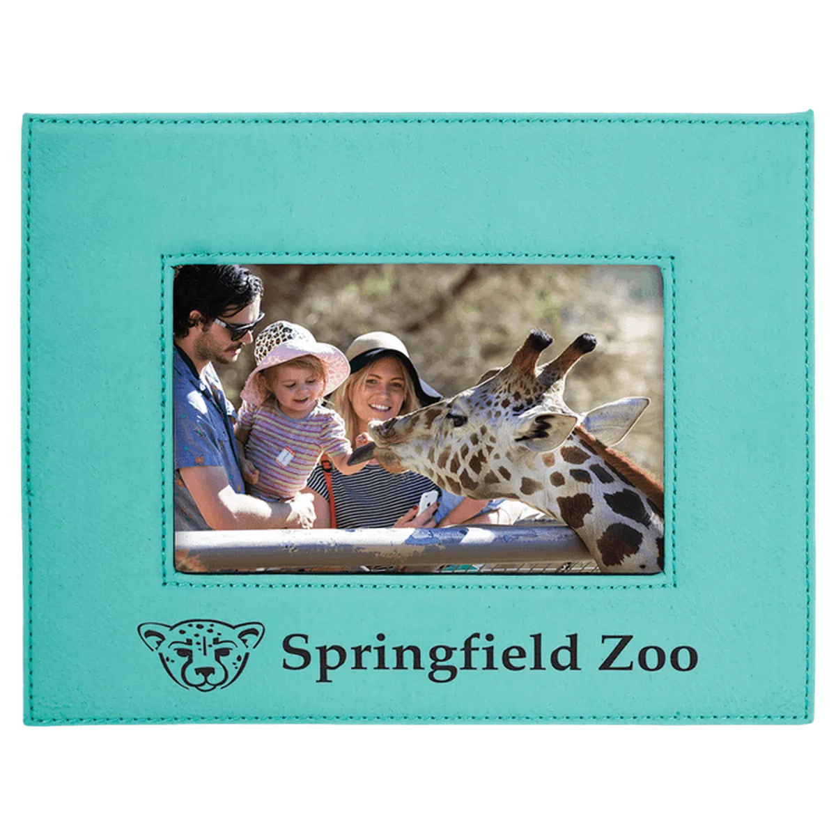 Teal Leatherette Picture Frame (Various Sizes) - LightForce Laser Engraving, LLC