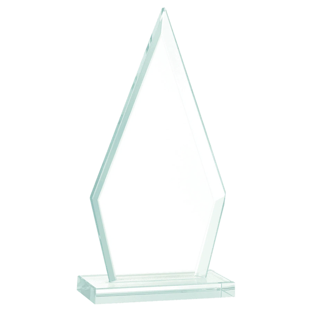 Triangle Jade Glass Award - LightForce Laser Engraving, LLC