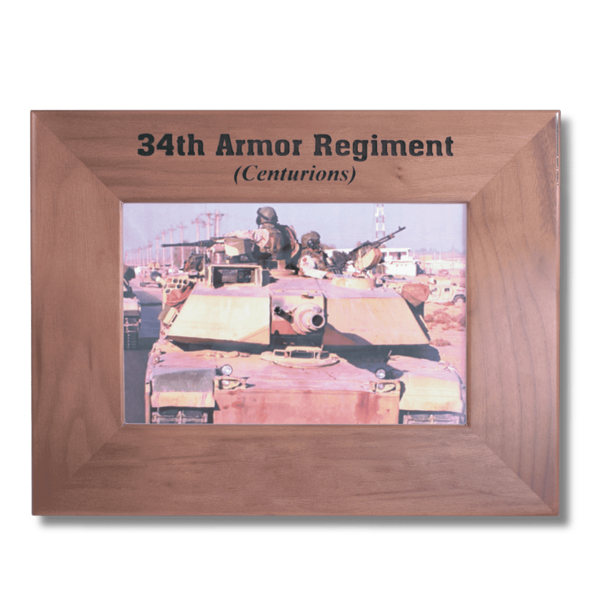 Walnut Picture Frames with Personalized Engraving - 4" x 6"