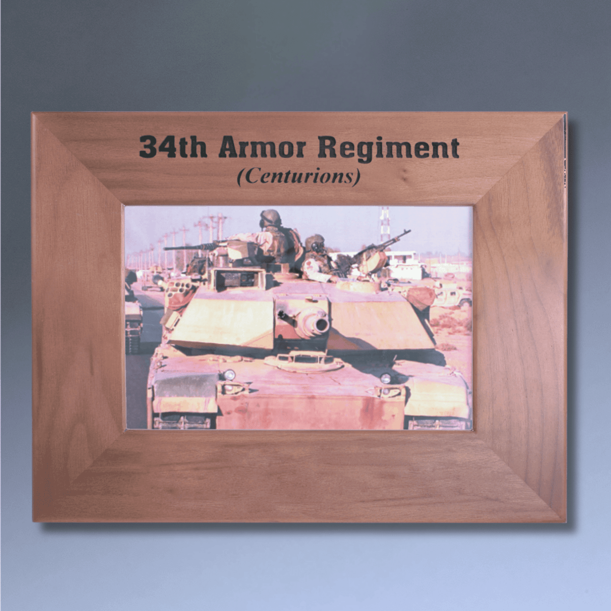 Walnut Picture Frames with Personalized Engraving - 4" x 6"