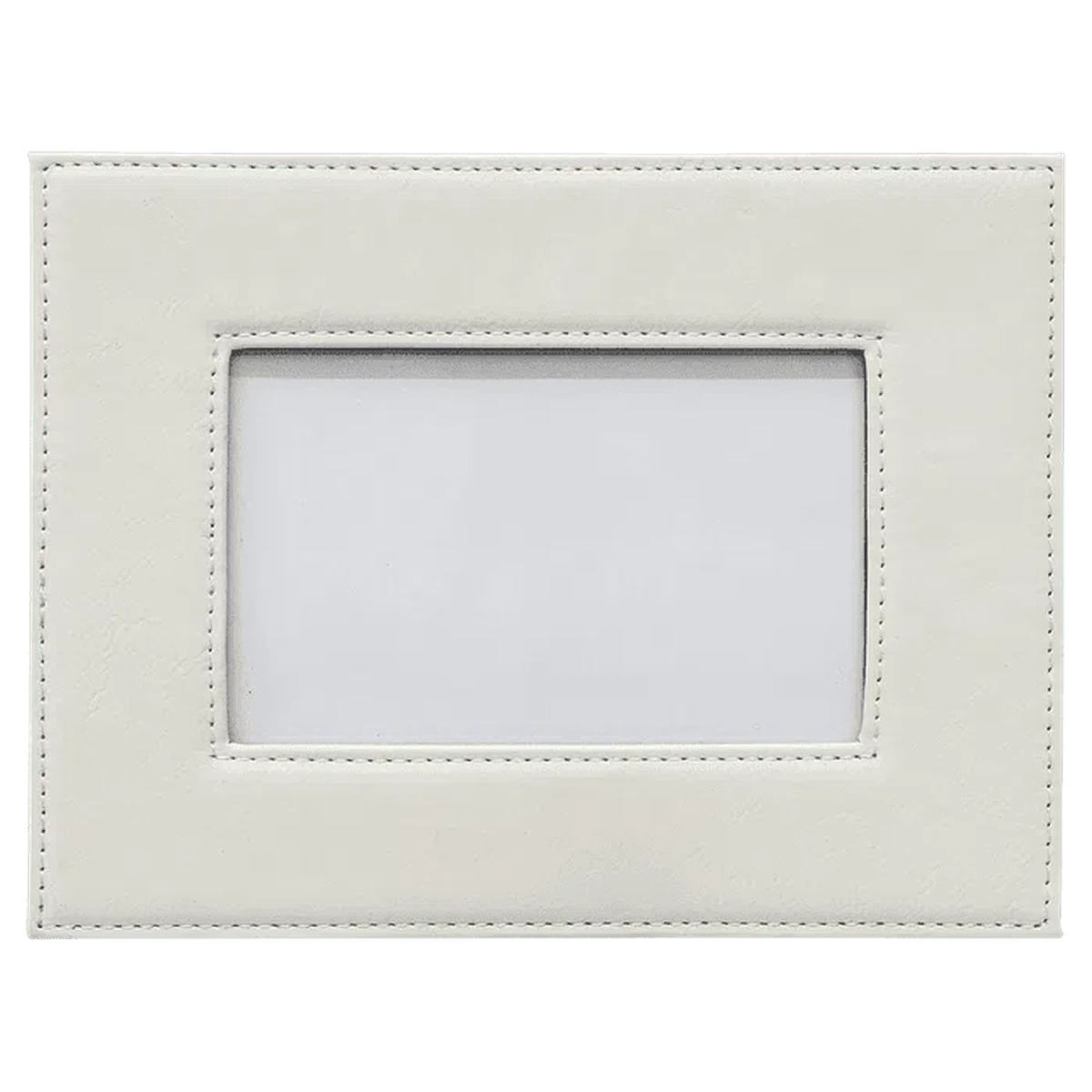 White Leatherette Frame (Various Sizes) - LightForce Laser Engraving, LLC