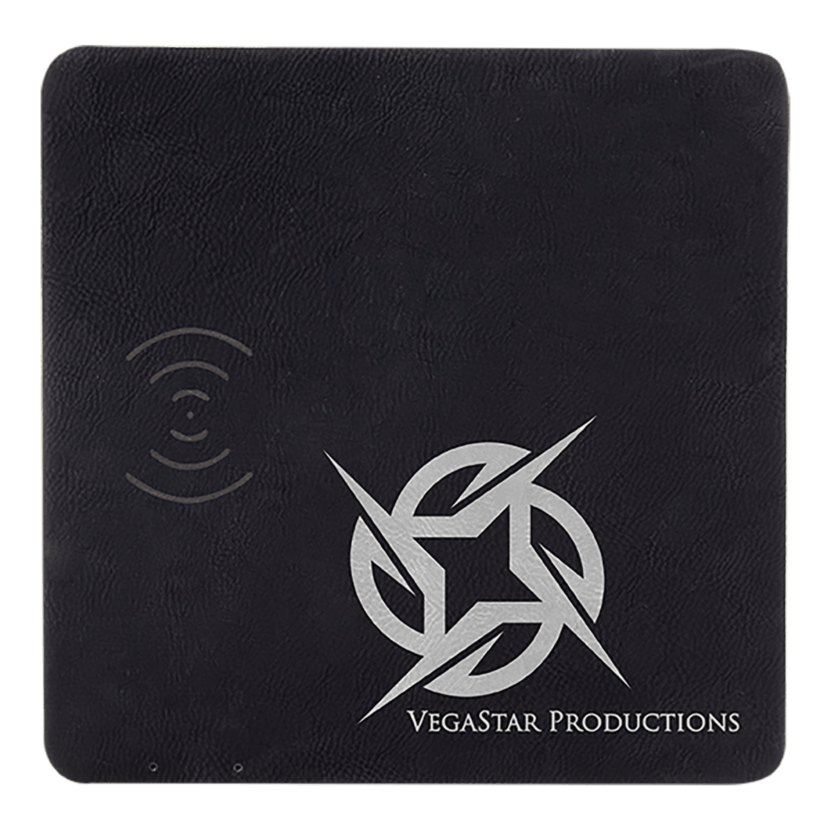 Wireless Phone Charging Mats with USB Cord - Black/Silver
